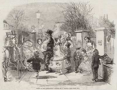 Going to the Pantomime by John Leech